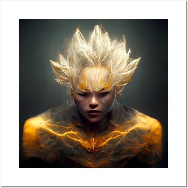 Just Saiyan - DBZ inspired design. Dragon ball Z Wall Art by Wear it Proudly